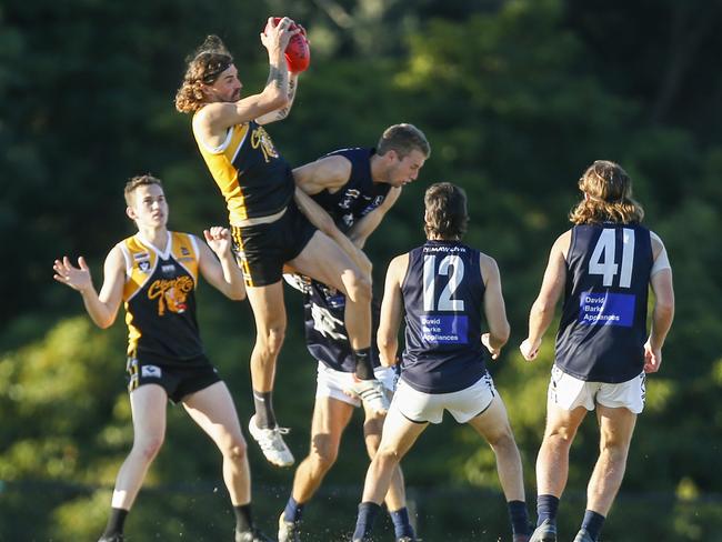 MPNFL Division 1 football: Frankston YCW v Rosebud. Brenton James Credlin - Frankston YCW. Picture: Valeriu Campan