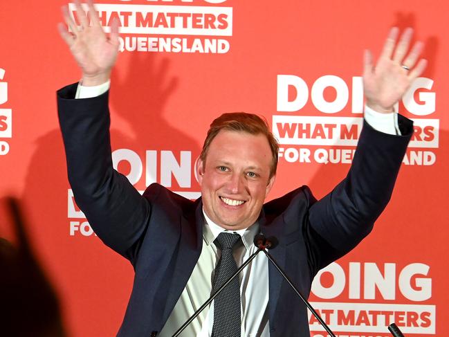 QLDVOTES24 Voting queues for the 2024 State Election at Murrumba Downs, Queensland. Picture: John GassPremier Steven Miles arrives at Murrumba Downs Tavern.