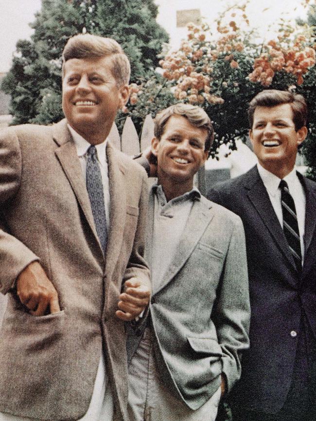 The Kennedy brothers: John F. Kennedy, left, Robert Kennedy, middle, and Ted Kennedy, right.