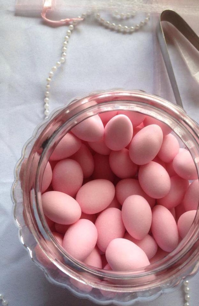 Pink sugared almonds Photo: Contributed