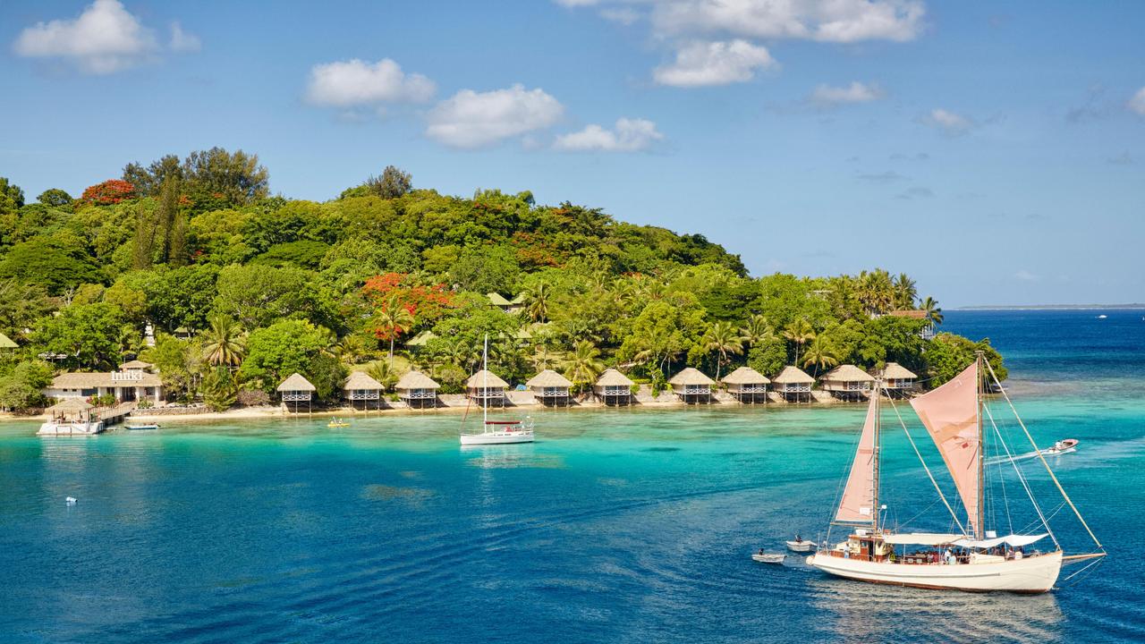 Iririki Resort, Port Vila, Efate Island, Vanuatu. Picture: MJ Photography / Alamy