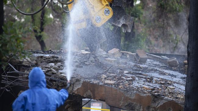 The clean-up required painstaking precautions in case material was contaminated.