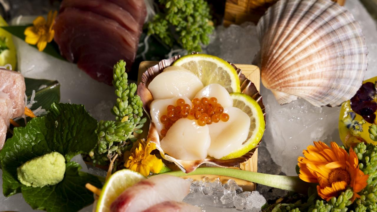 Ceviche and sashimi platter at Tunki, Lakes Resort Hotel, West Lakes. Picture: Kelsey Zafiridis