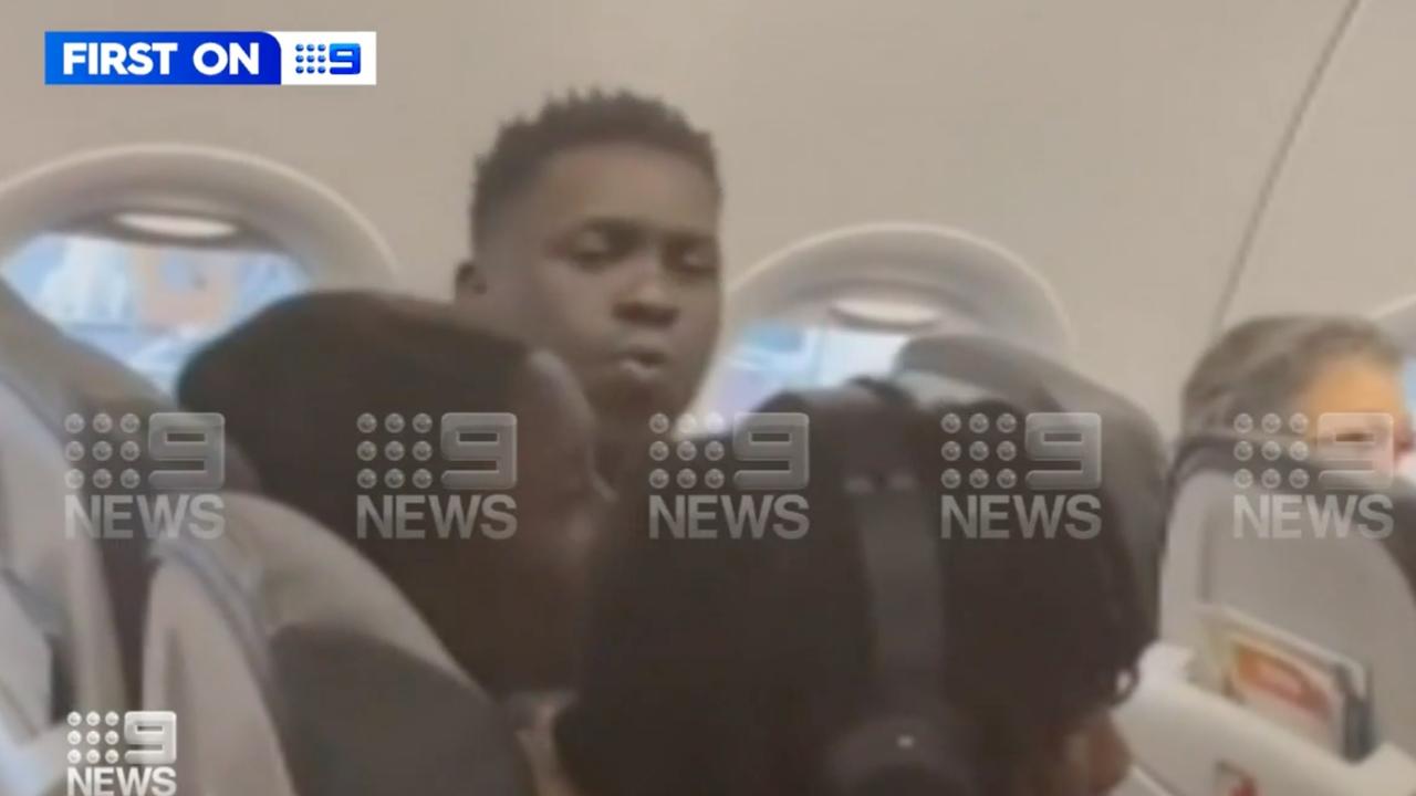 Passengers have said the situation quickly escalated over a simple rule over seating guidelines. Picture: 9 News