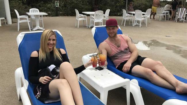 PRISTINE SCREEN TIME: Married at First Sight newlyweds Mat and Alycia enjoying their time on Fraser Island, which was filmed between September and October 2016. Picture: Kingfisher Bay Resort