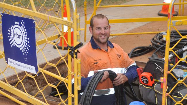 The NBN rollout in Alice Springs.