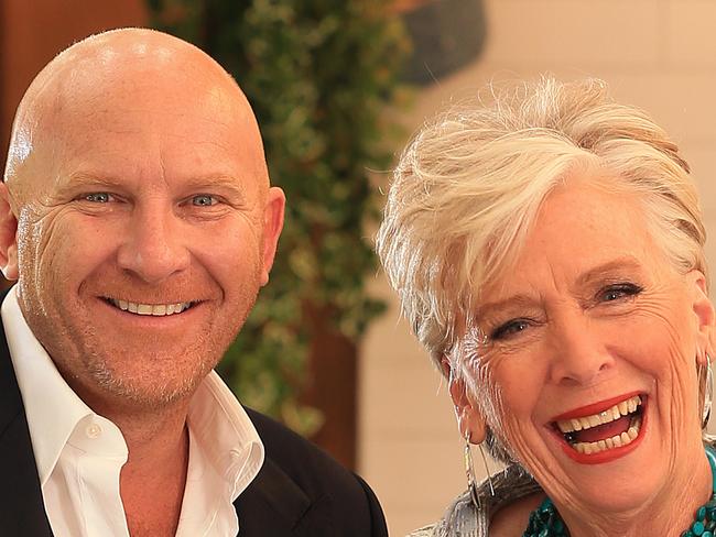 EMBARGOED to October 11, 2015. Sunday TV Guides COVER. Matt Moran and Maggie Beer for The Great Australian Bake Off. Picture: Sam Ruttyn