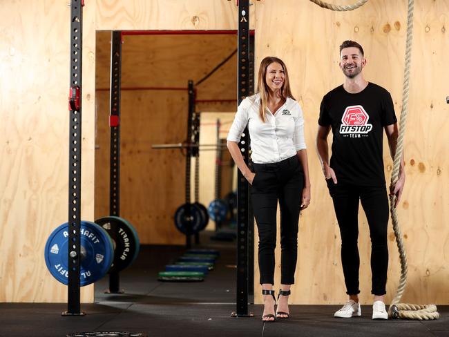 Rebecca and Peter Hull at Fitstop in Newstead in 2019. Picture: Tara Croser