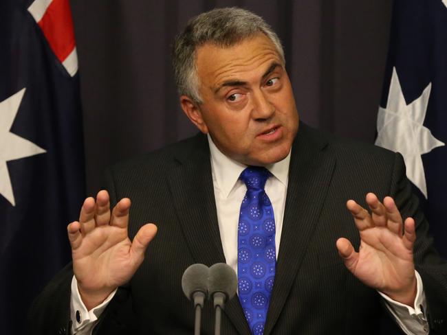 Treasurer Joe Hockey has urged banks to reduce rates on credit cards and business lending following the Reserve Bank's interest rate cut. Picture: News Corp Australia