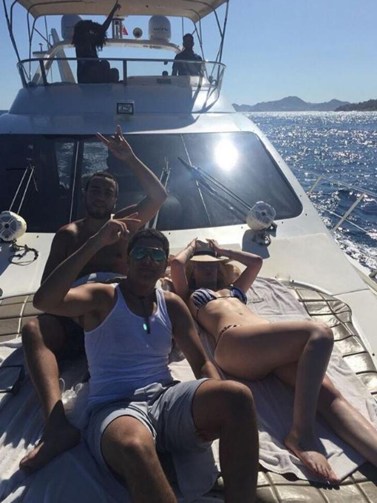 French Montana with Iggy Azalea in Cabo San Lucas, Mexico. Picture: Instagram