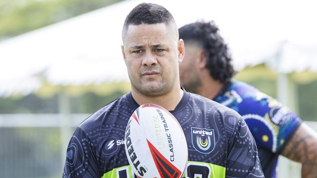 Jarryd Hayne at Nines Premier Rugby League event, Tugun, Saturday, January 25, 2025 - Picture: Richard Walker