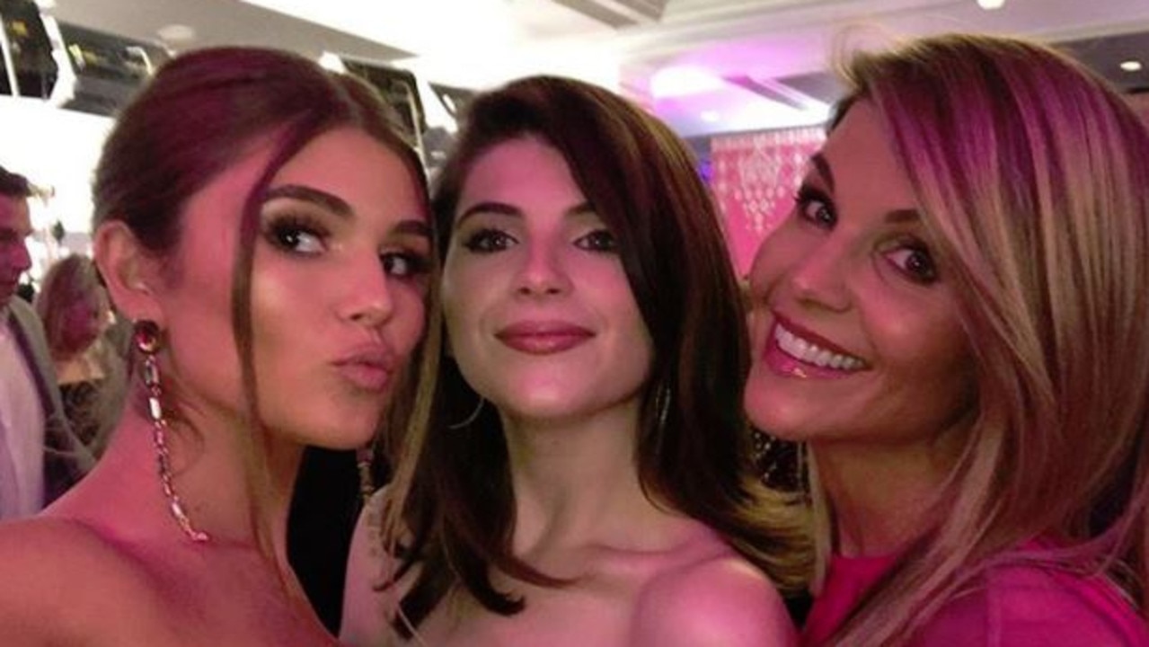Lori Loughlin (right) with her daughters Olivia Jade and Isabella.