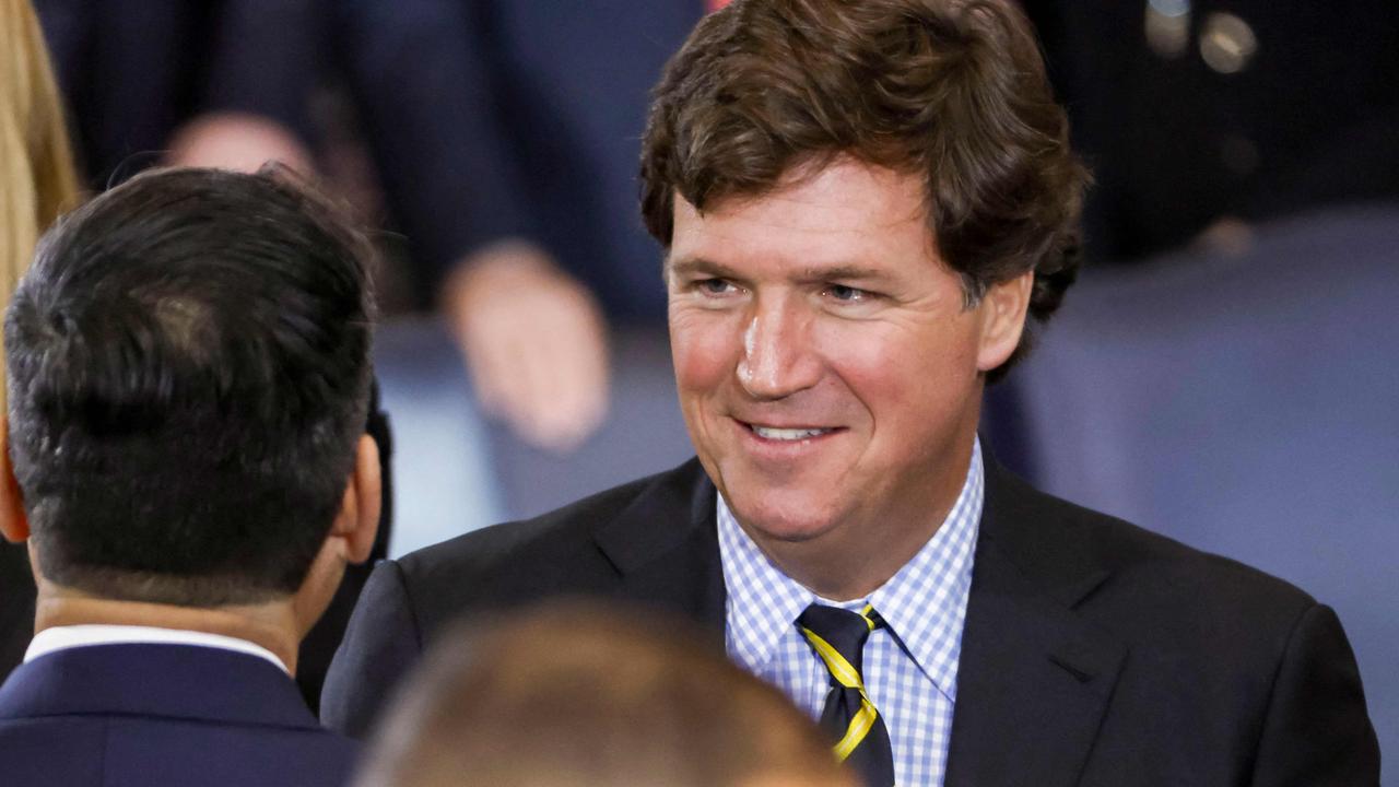 Political commentator Tucker Carlson has used the term “Daddy” to refer to Donald Trump. (Photo by SHAWN THEW / POOL / AFP)