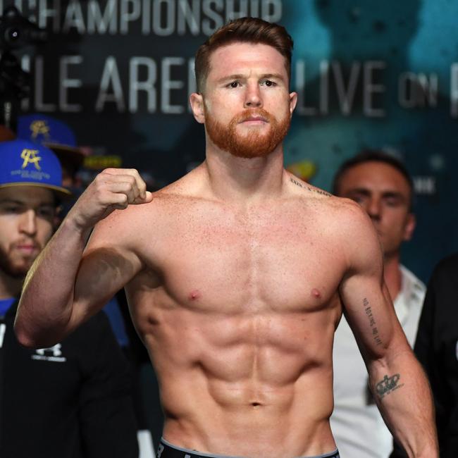 Canelo Alvarez has held multiple world championships in four weight classes. Picture: Ethan Miller/Getty Images/AFP