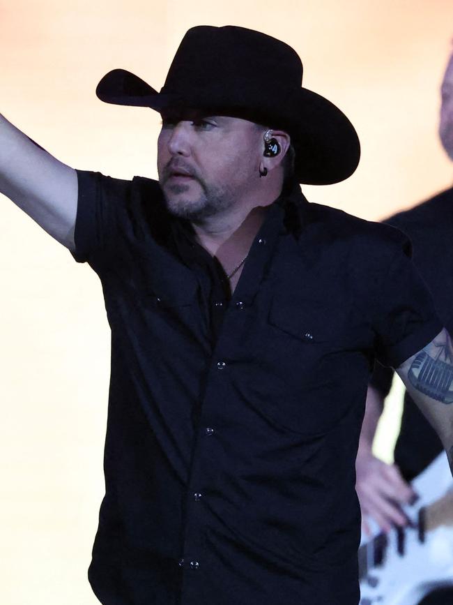 Jason Aldean performs during the Liberty ball. Picture: Joe Raedle/Getty Images/AFP