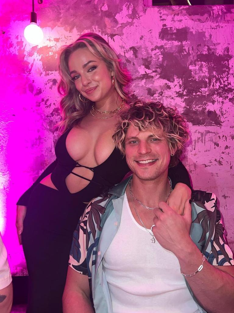 The couple received an onslaught of unsolicited criticism about their open relationship. Picture: Instagram/AbbieChatfield