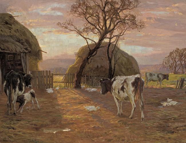 A Pastoral 1907, oil on canvas, by Hans Heysen.