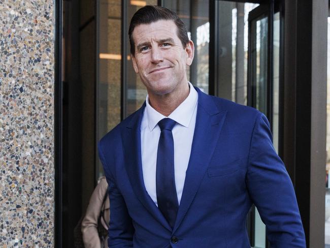 Ben Roberts-Smith leaves the Federal Court in Sydney in July 2022 as his defamation case wrapped up. Picture: NCA NewsWire/David Swift