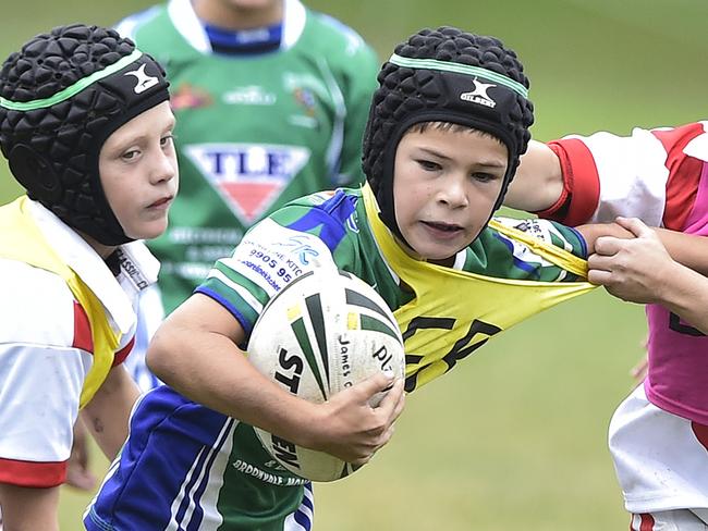 Harbord Park - pics from under-9 rugby league - Harbord Devils (white) v Cromer Kingfishers. .