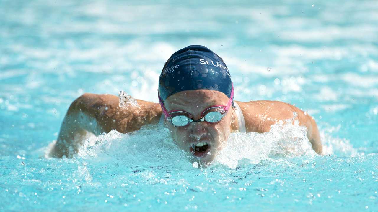 YOUNG STAR: St Ursula's College student and Toowoomba Grammar Swimming club athlete Isabelle Mason's performances have earned her a spot in The Chronicle's 21 Rising Stars list. Picture: Kevin Farmer