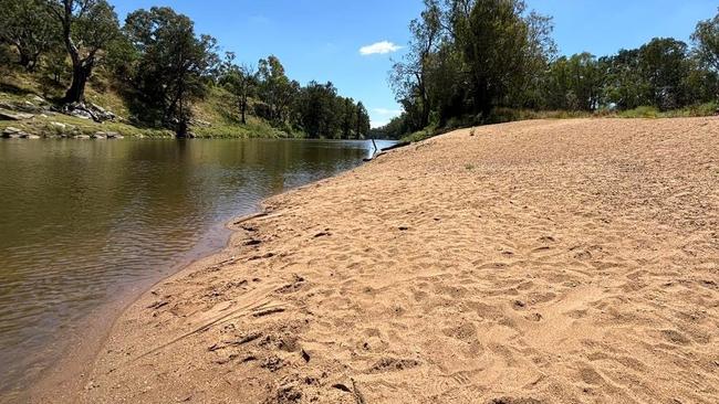 The Macquarie River at Sandy Beach, Dubbo. Picture: Facebook