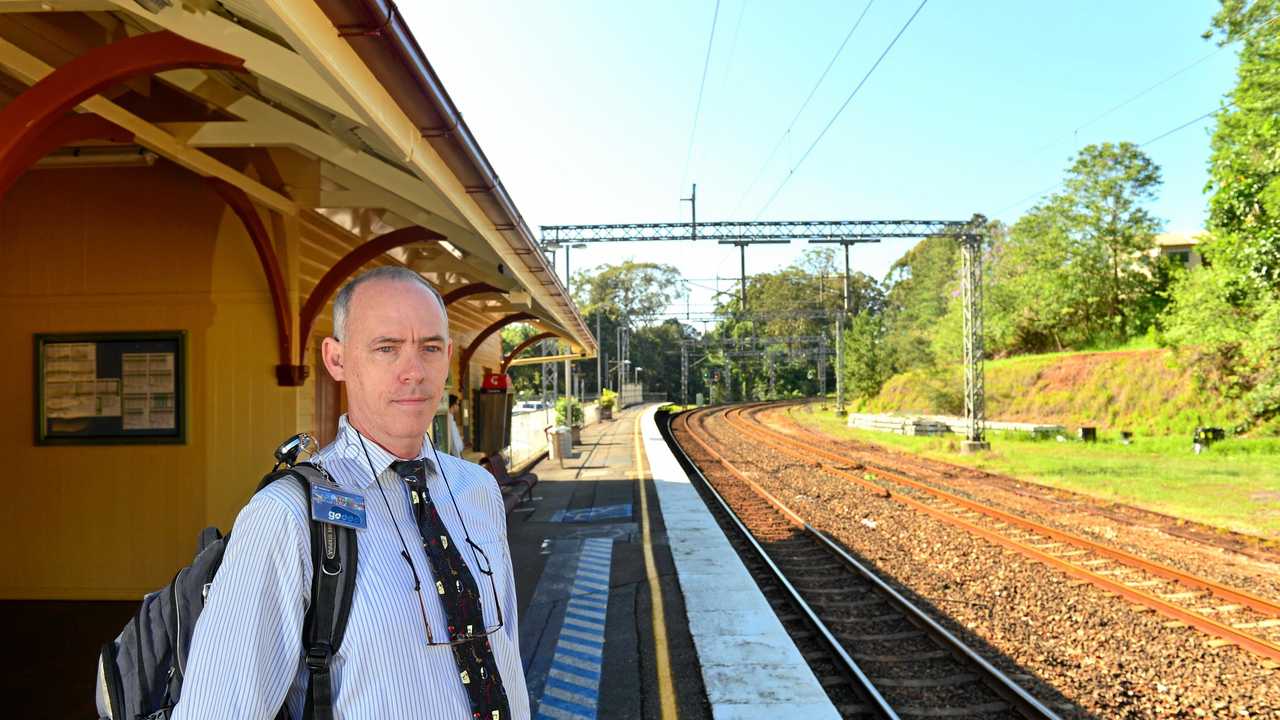 Sunshine Coast Rail Back on Track spokesman Jeff Addison. Picture: John McCutcheon