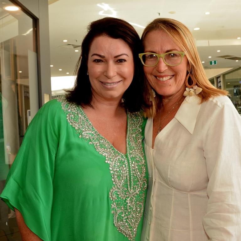 Nicole Bricknell and Catherine Perrin at opening of Sonia Stradiotto Couture store, Marina Mirage. Picture: Regina King