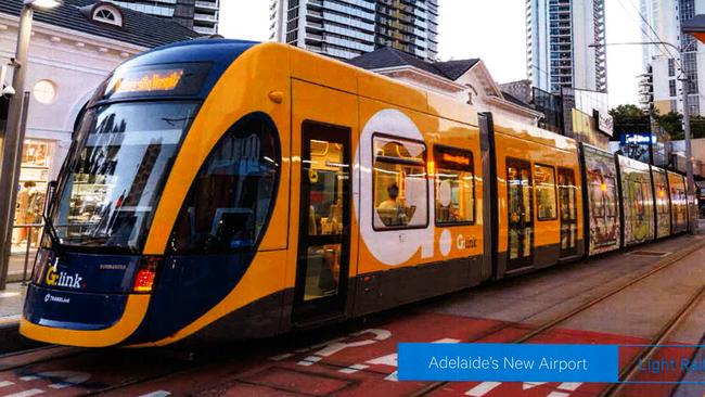 A privately-funded 6km light-rail line linking Adelaide Airport to the city, costing up to $500 million, is being proposed by one of Australia’s largest companies.