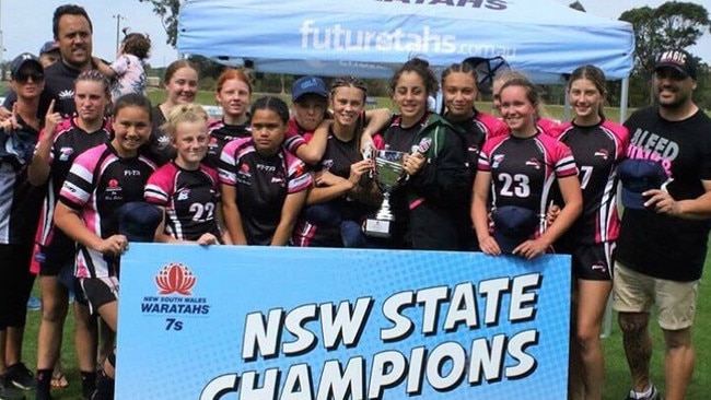 The South East Magic Under 15s team won their division at the NSW Rugby State Sevens Championships in 2017.