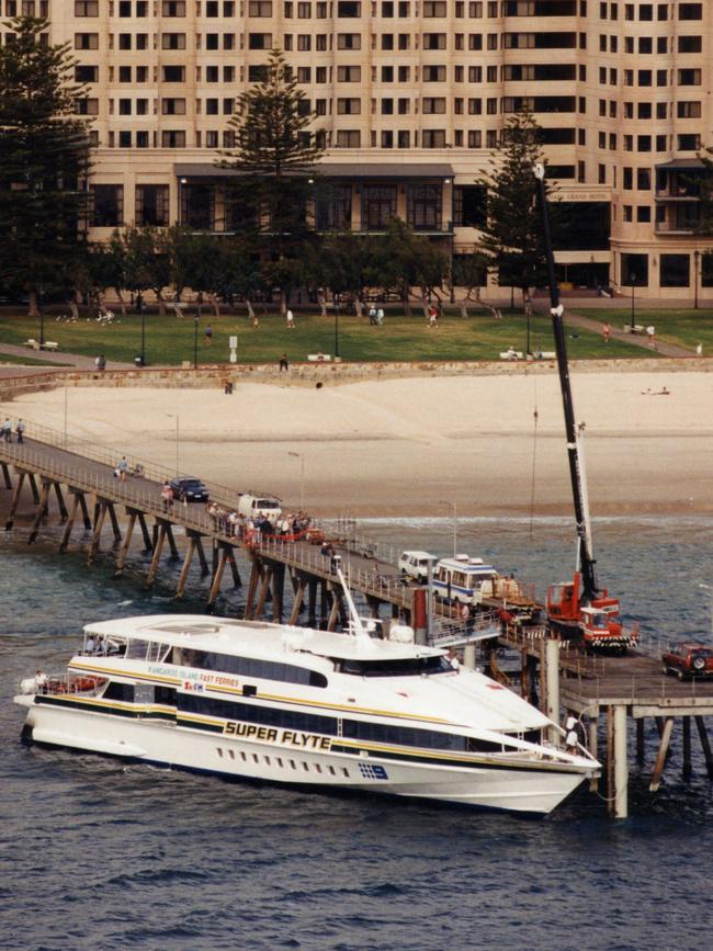 A Glenelg to Kangaroo Island ferry in 1994.