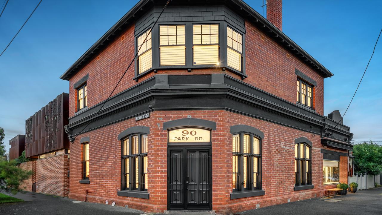 The four-bedroom house at 90 Park Rd, Middle Park, formerly a butcher’s shop, was renovated by its previous owners.