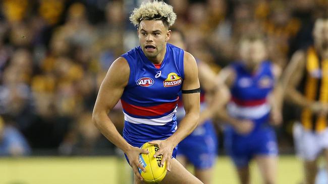 Jason Johannisen injured his ankle at training. Picture: Michael Klein