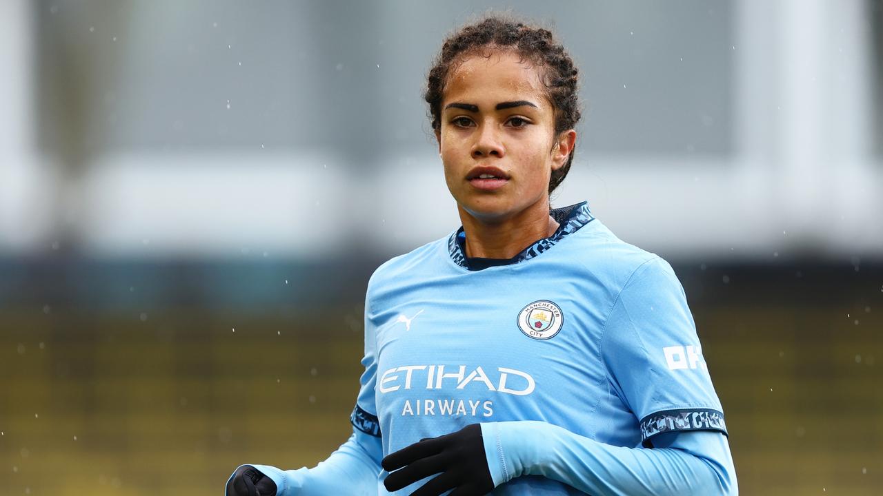 Mary Fowler has impressed this season for Manchester City. (Photo by Matt McNulty/Getty Images)