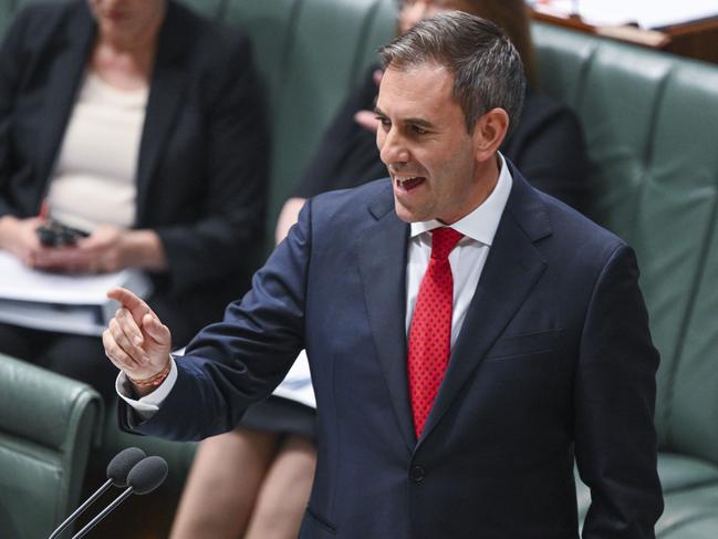 CANBERRA, AUSTRALIA - MAY 11: Treasurer Jim Chalmers during Question time at Parliament House in Canberra.. Picture: NCA NewsWire / Martin Ollman