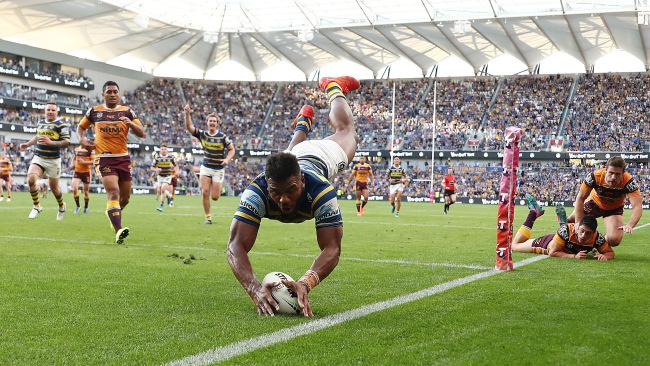 Maika Sivo had another day out for the Eels. Picture: Getty Images