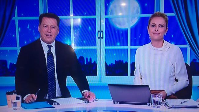 Karl Stefanovic with Today co-host Allison Langdon talking about his naked dream.