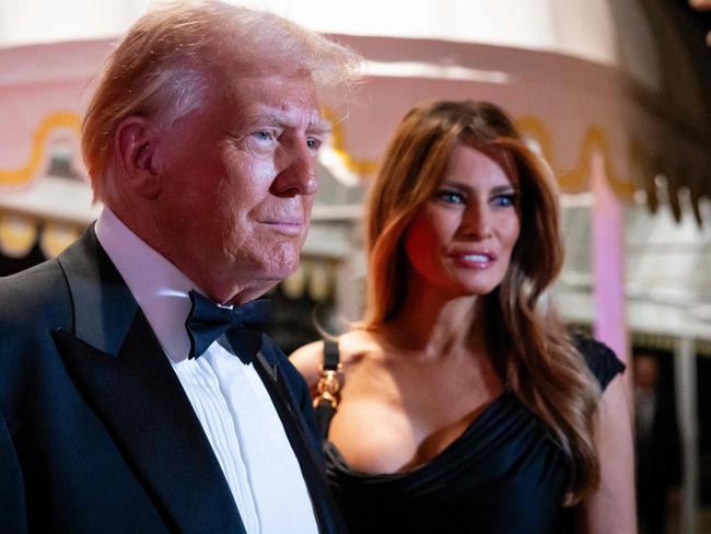 US President-elect Donald Trump and wife Melania arrive on New Year’s Eve at his Mar-A-Lago Club in Palm Beach, Florida. Picture” Eva Marie Uzcategui / Getty