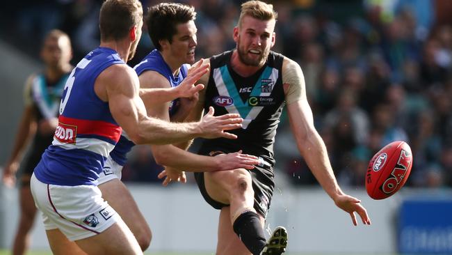 Jackson Trengove is set to play for the Western Bulldogs over the next four years. Picture: Getty Images