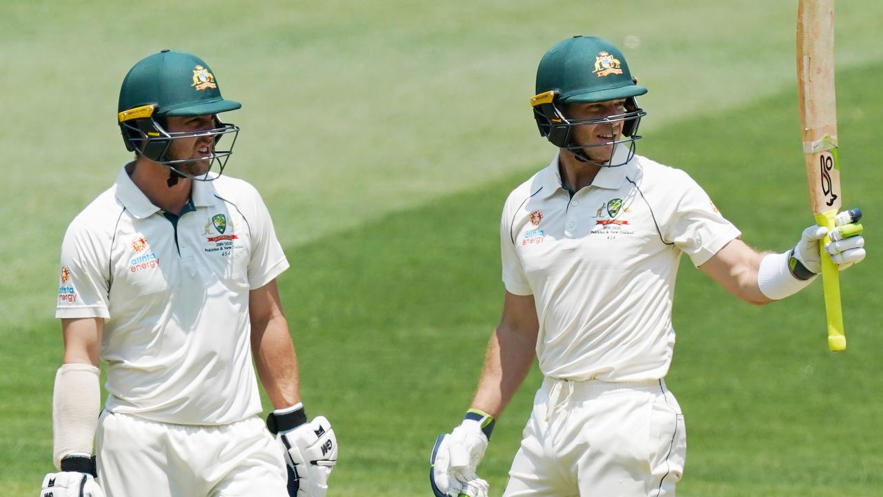 Tim Paine on day two notched his seventh Test fifty off just 72 balls.