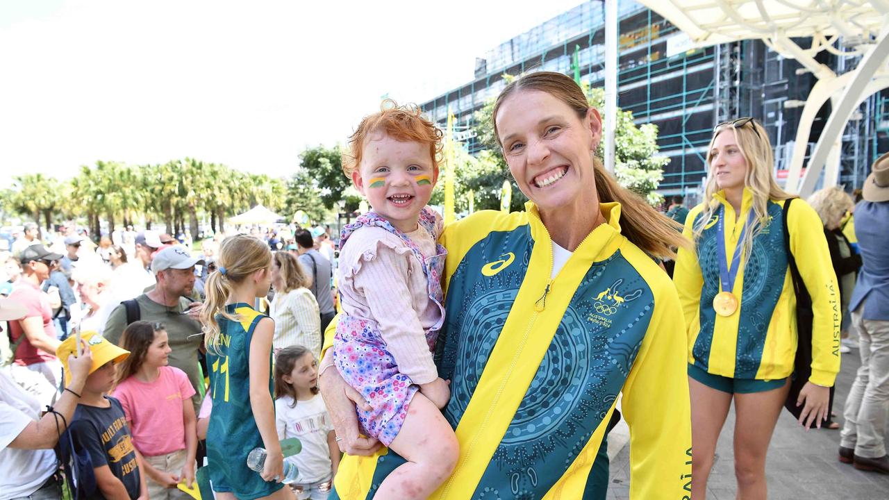 Australian Olympic and Paralympic teams arrive on the Sunshine Coast. Picture: Patrick Woods.