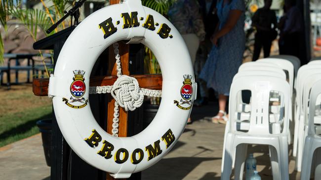 HMAS Broome (II) was decommissioned in an official ceremony at HMAS Coonawarra, Darwin. Picture: Pema Tamang Pakhrin