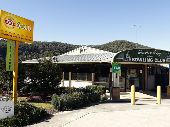 Wisemans Ferry Bowling Club, where Mr Townsend was drinking before his fatal car crash. Picture: Sam Ruttyn