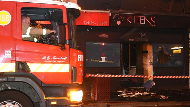 Fire crews at Kittens. Picture: Nicole Garmston