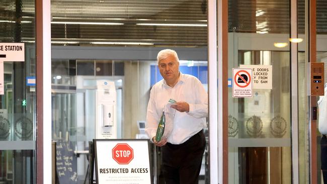 Frank Zumbo pictured as he leaves the Surry Hills police centre. Picture: Damian Shaw