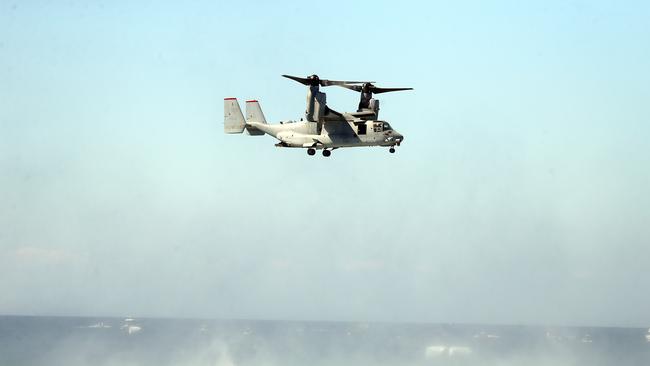 MV-22 Osprey at day three of the Pacific Airshow, 20 August 2023. Picture: Richard Gosling