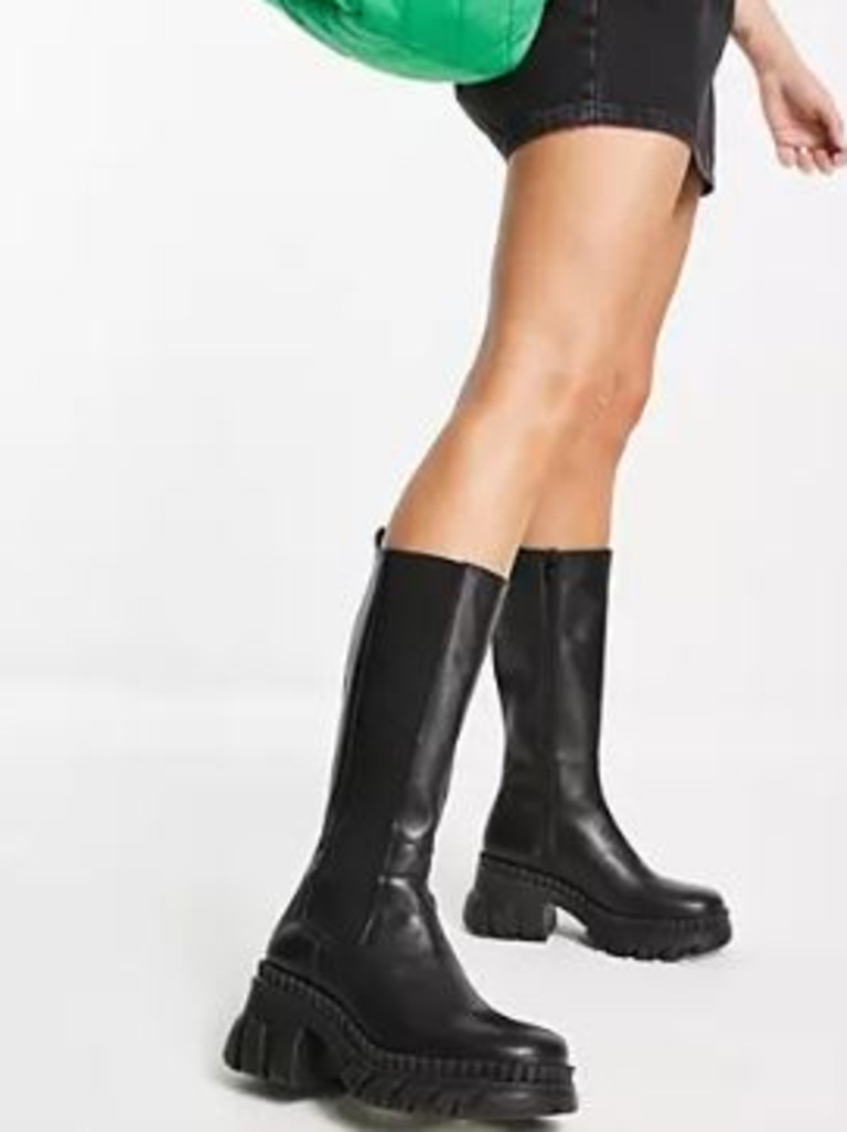 ASOS Design Capricorn Chunky Chelsea Knee Boots