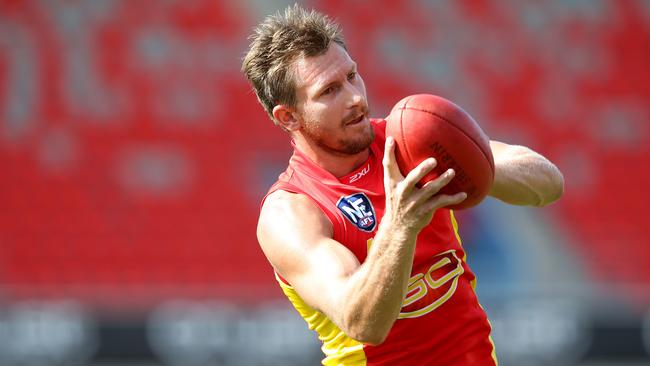 Nathan Bock during his injury-hampered Gold Coast career. Picture: Adam Head