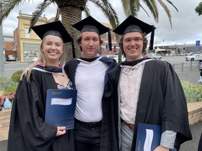 Emma Venze, Baily Metz-Graham, and Jackson Cross.