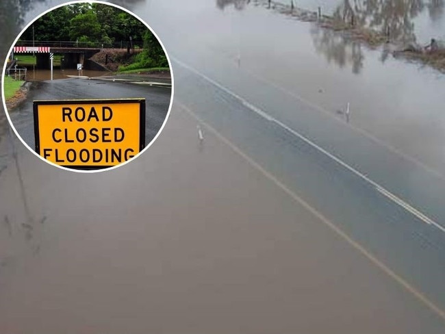 A woman in her 60s was safely rescued after her car became stranded in floodwaters at Ban Ban Springs.