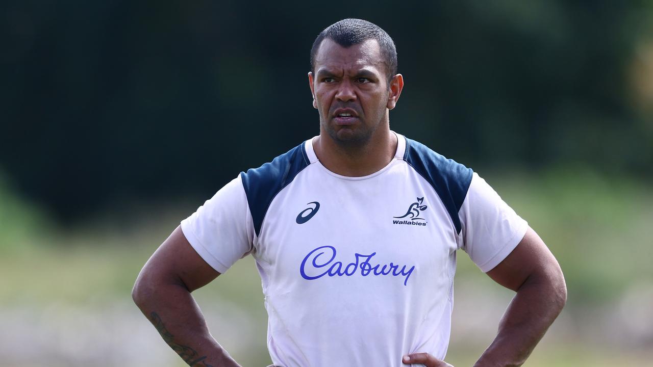 Kurtley Beale during an Australia Wallabies training session. Photo by Chris Hyde/Getty Images